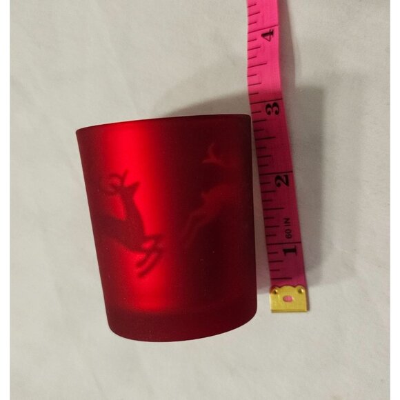 Holiday-Themed Votive Candle Holders Set Of 6 Gold Red Green White Copper Design - Picture 4 of 12